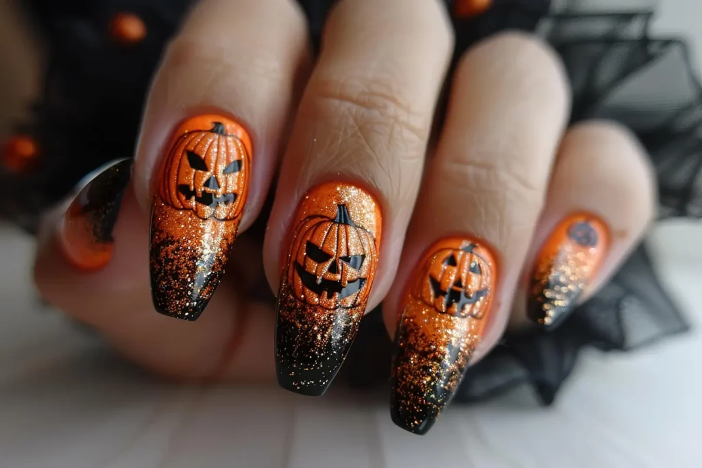 Pumpkin Nail Design Ideas