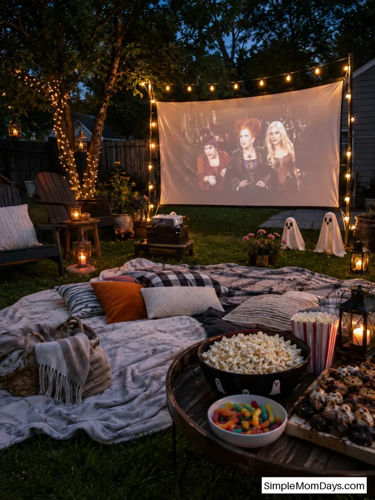 Spooky Backyard Movie Night