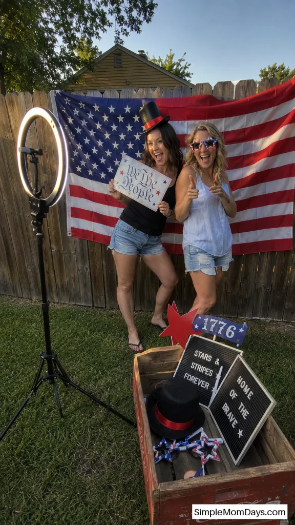 Create a Vintage Americana Photo Booth Corner