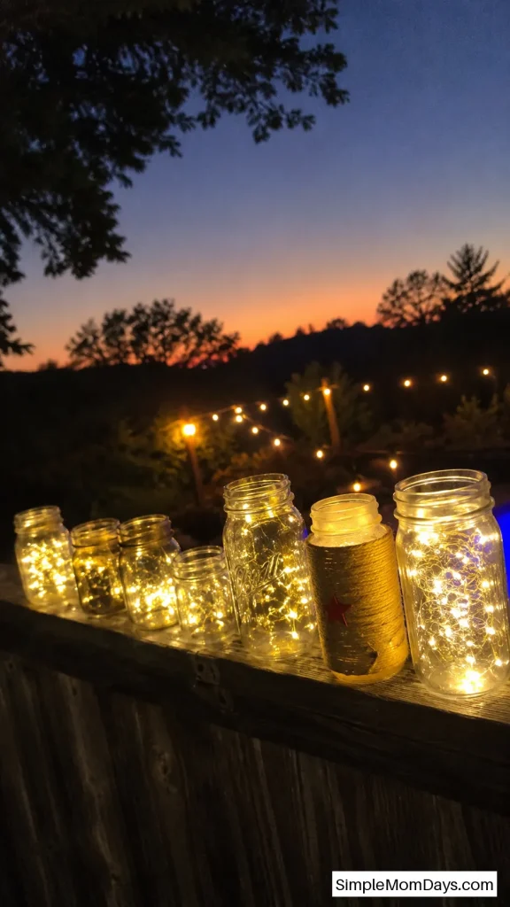 Turn Mason Jars Into Glowing Patriotic Lanterns