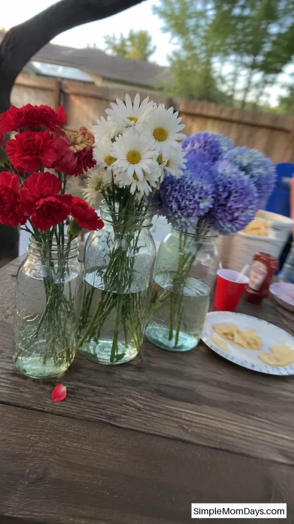 Use Fresh Flowers in Patriotic Colors