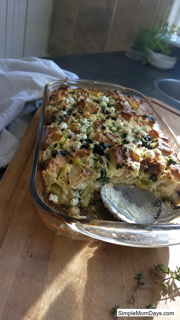Vegetable Strata with Goat Cheese