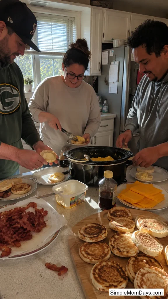 DIY English Muffin Sandwich Station