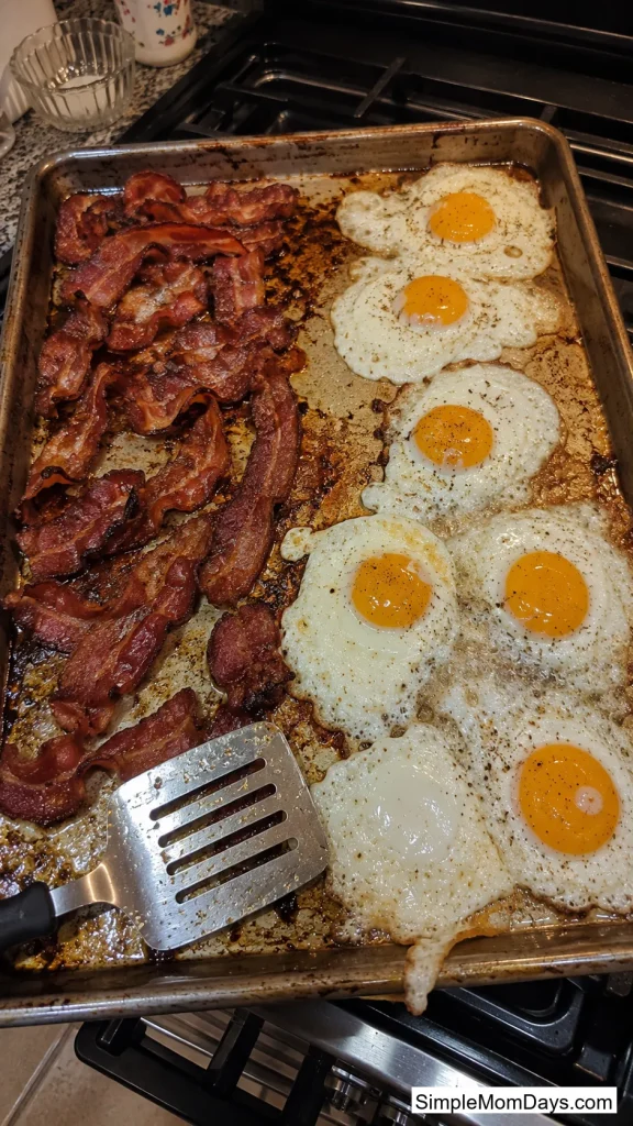 Sheet Pan Eggs and Bacon