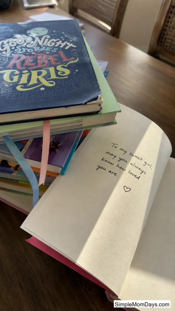 A book-themed shower where guests bring a favorite book