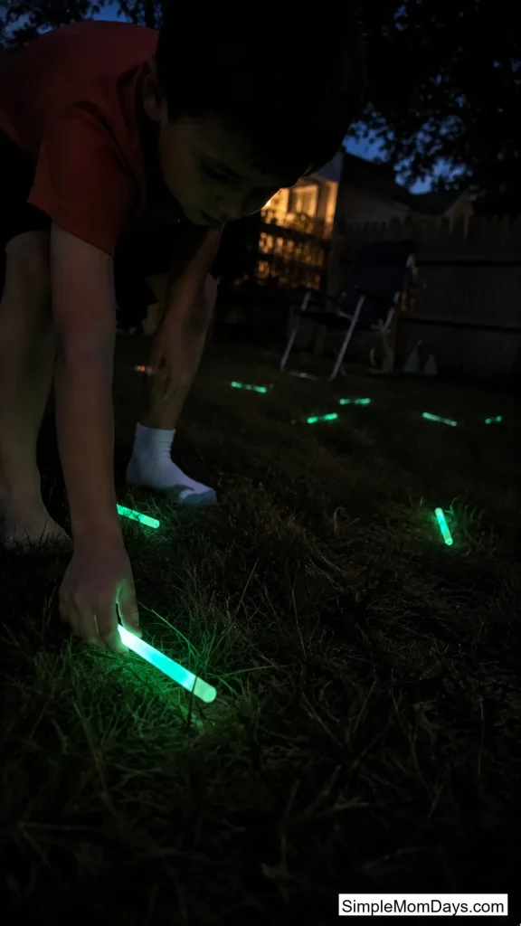 A Glow-Stick Backyard Walk