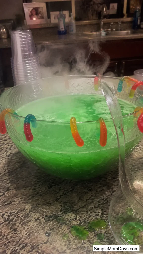 A Witches' Brew Punch Station