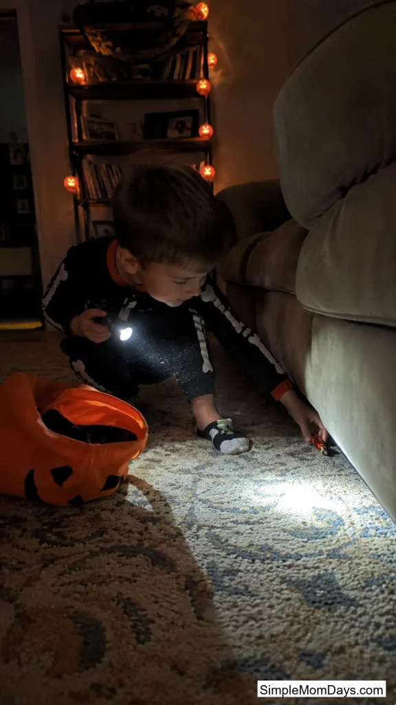 An Indoor Candy Scavenger Hunt