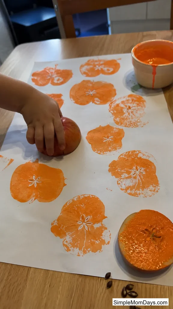 Apple Half Pumpkin Stamps