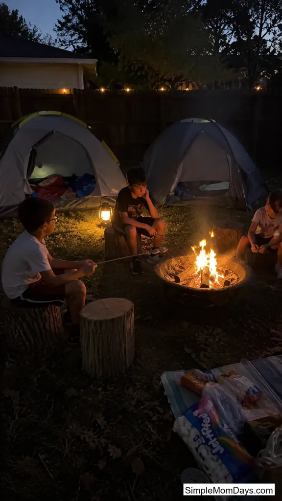 Backyard Campout Sleepover