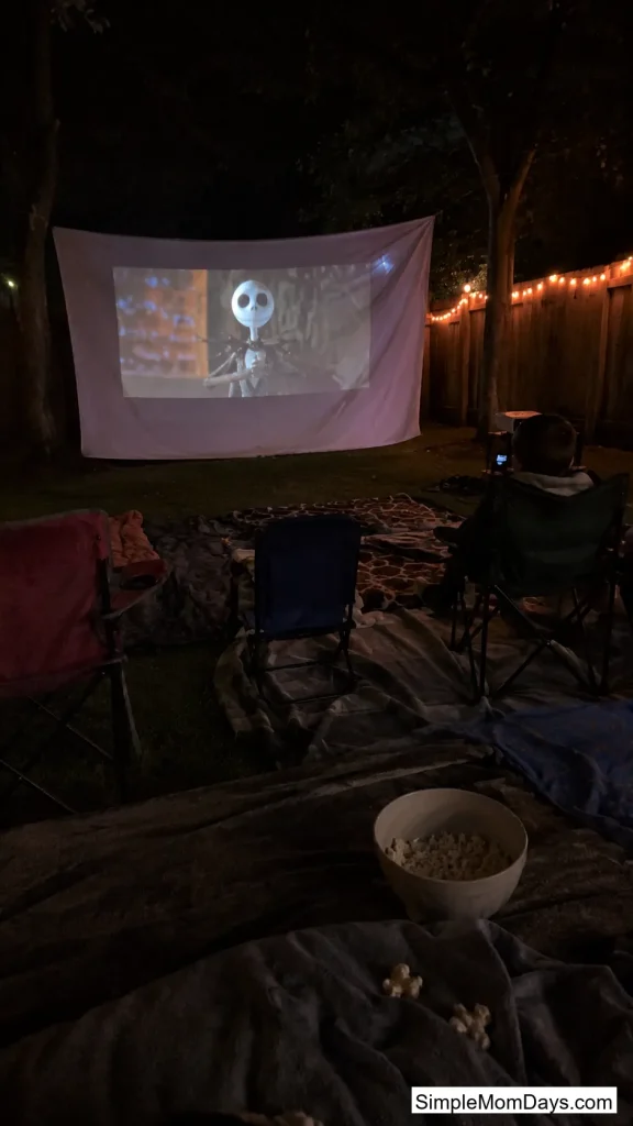 Backyard Movie Screen Fright Night