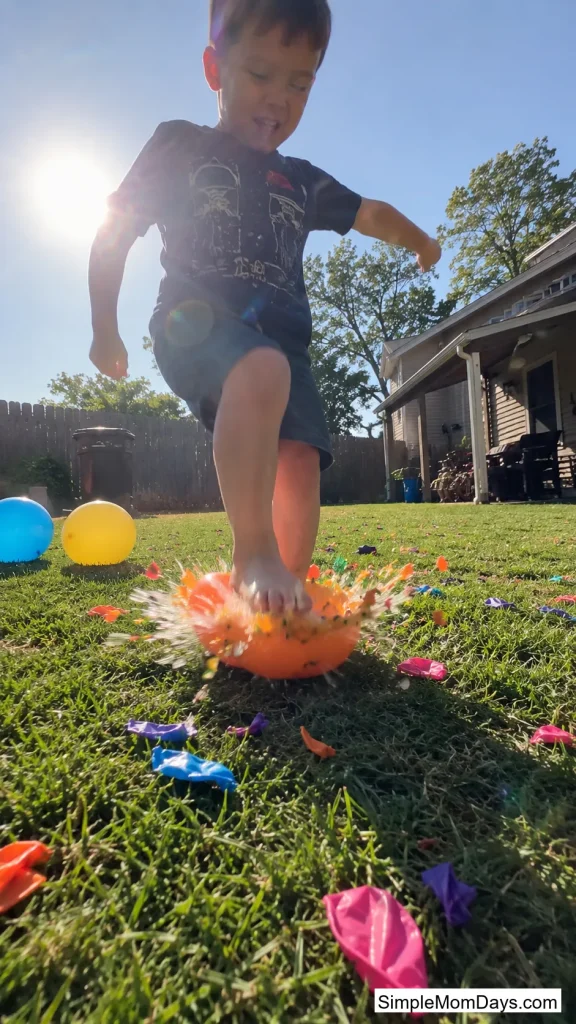 Balloon Pumpkin Stomp