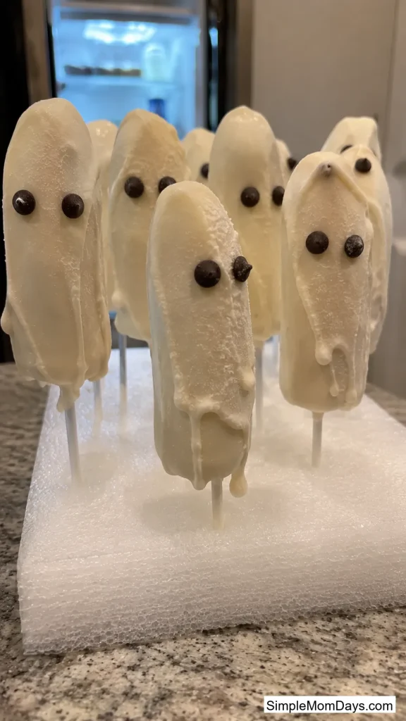 Banana Ghost Pops