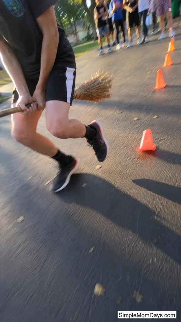 Broomstick Relay Race