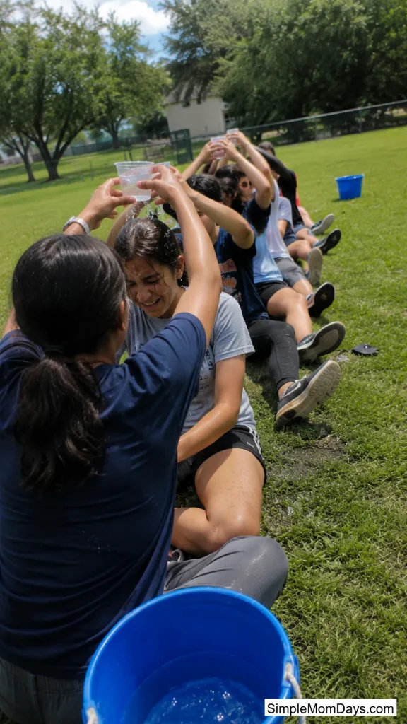 Bucket Brigade Cup Pass