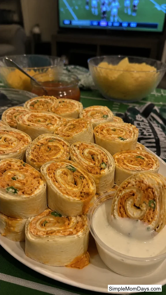 Buffalo Chicken Pinwheels