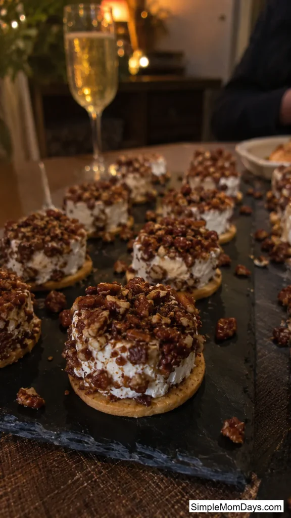 Candied Pecan & Goat Cheese Bites