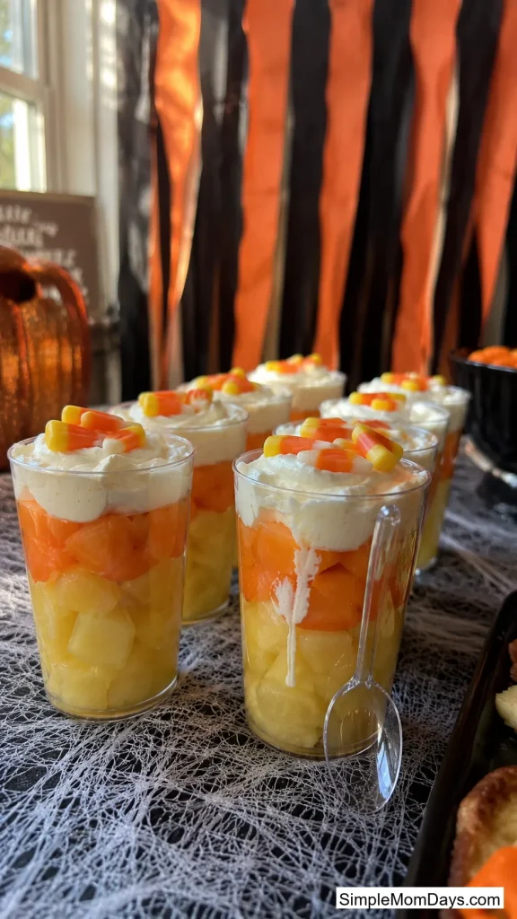 Candy Corn Fruit Cups