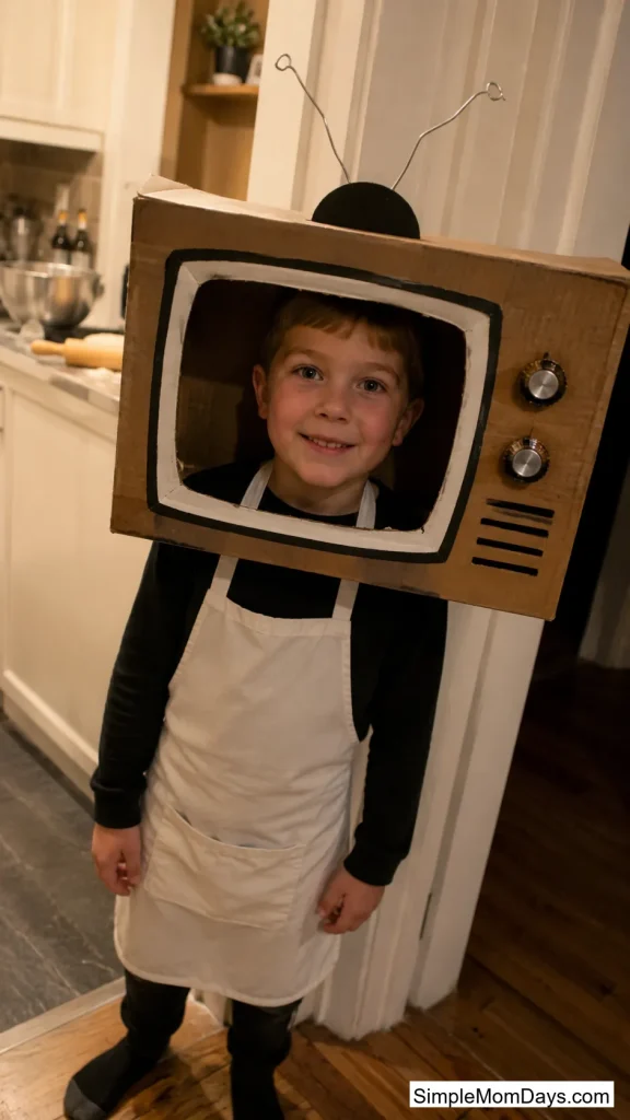 Cardboard TV Set