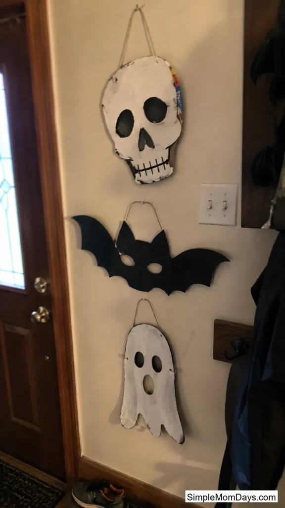 Cereal Box Mask Wall