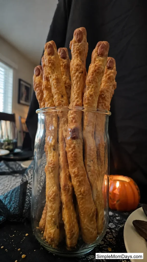 Cheddar Witch-Finger Straws