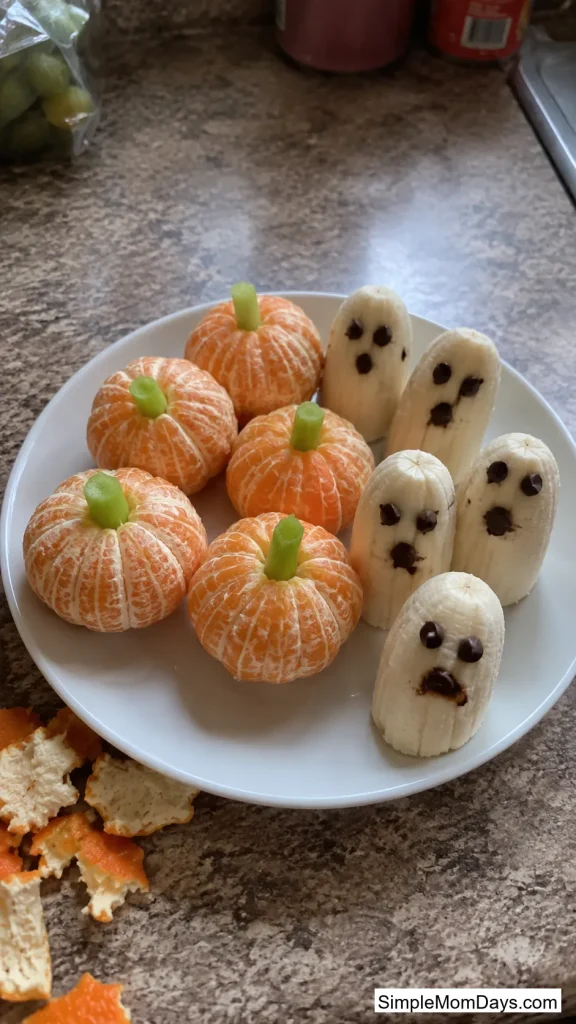 Clementine Pumpkins and Banana Ghosts