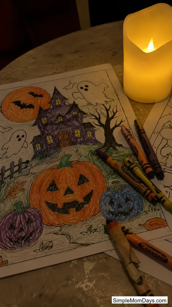 Coloring Contest by Candlelight