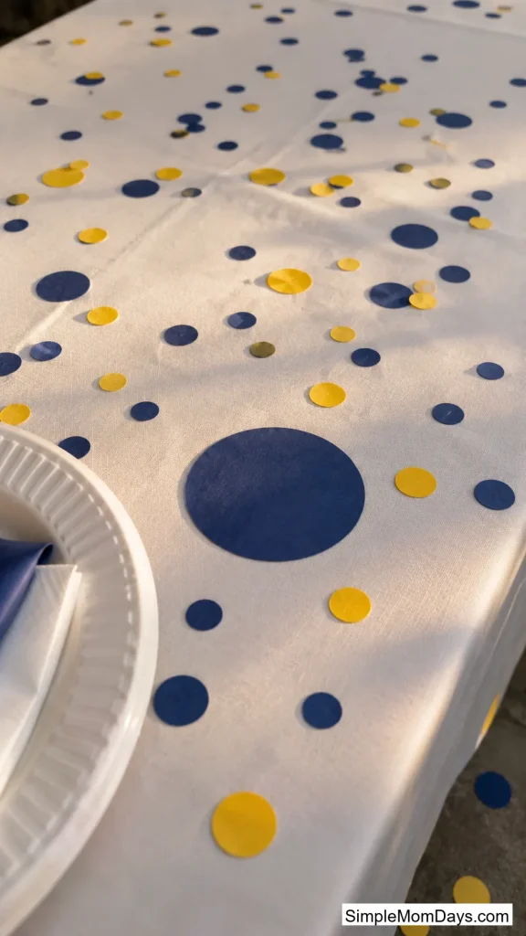 Confetti as the Only Decoration
