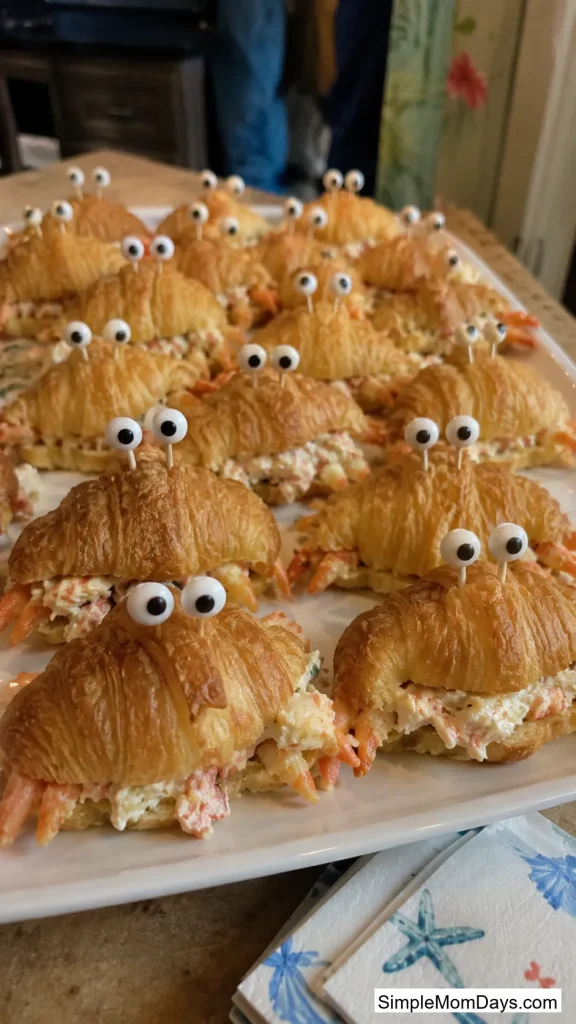 Crab Salad Croissant Boats