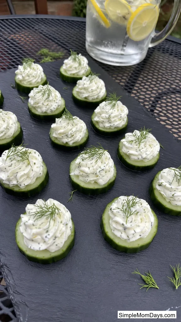 Cucumber Bites with Herbed Cream Cheese