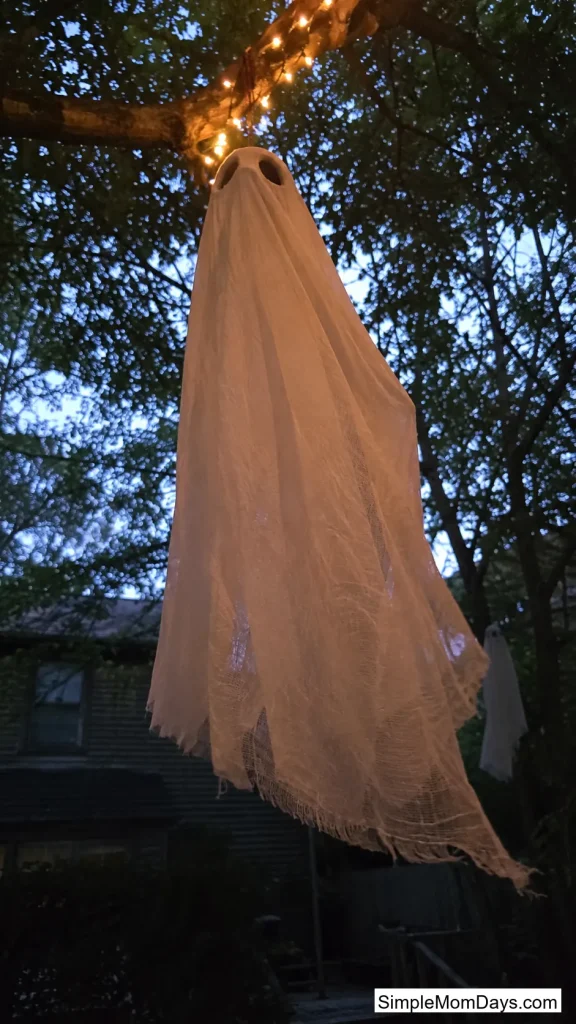 DIY Floating Ghost Cheesecloth