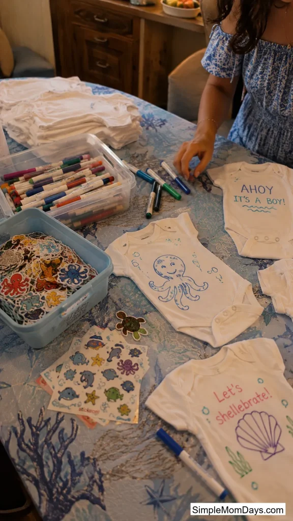 DIY Onesie Decorating Station