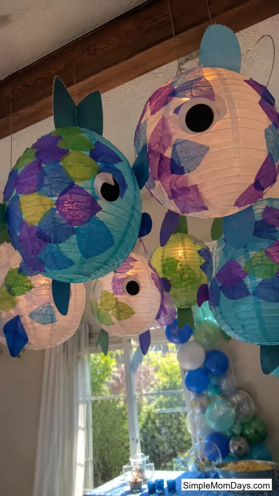 DIY Paper Fish Lanterns