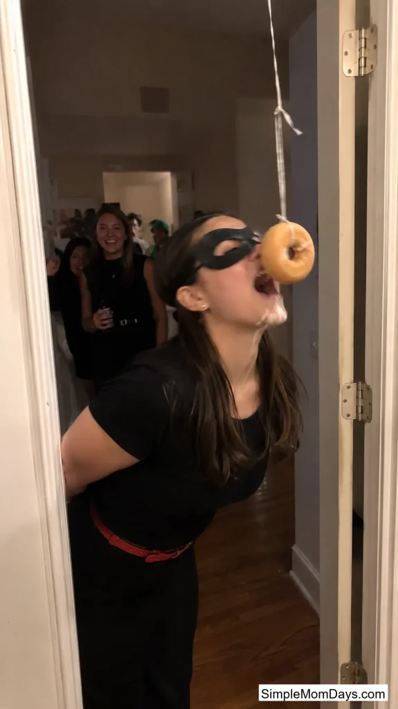 Doughnut-on-a-String Race