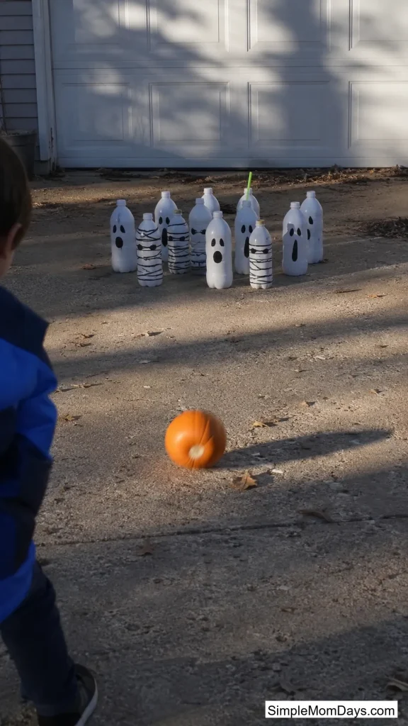Driveway Pumpkin Bowling Lane
