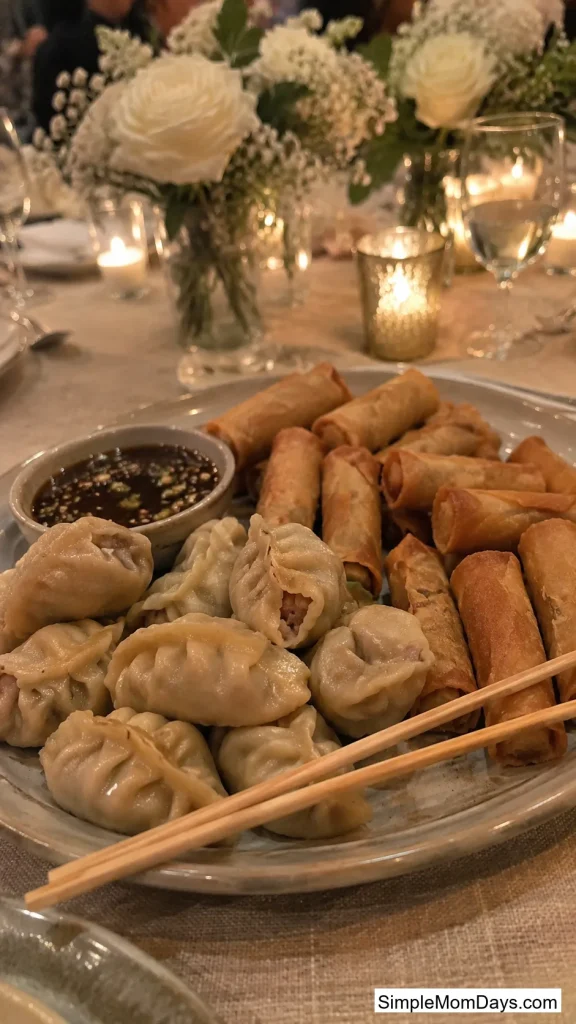 Dumpling & Spring Roll Platter