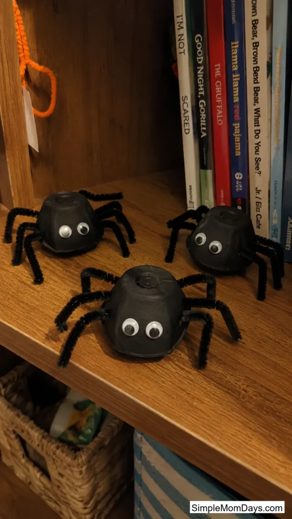 Egg Carton Spiders