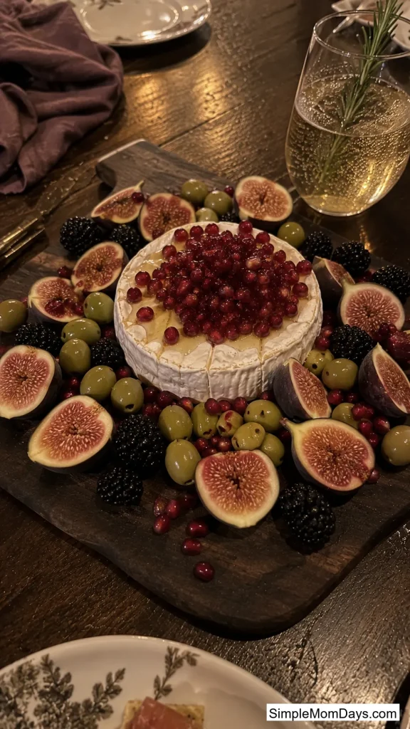 Fig, Olive, and Dark Fruit Board