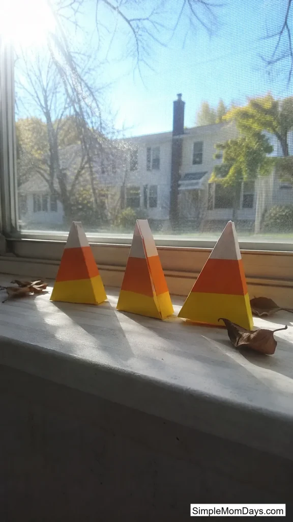 Folded Candy Corn Standees