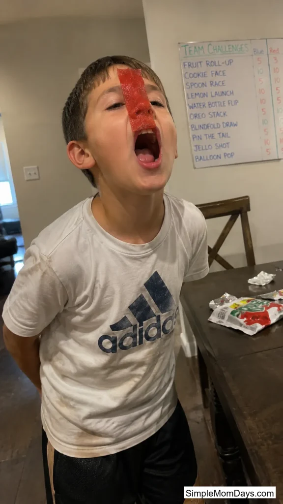 Fruit Roll-Up Face Challenge