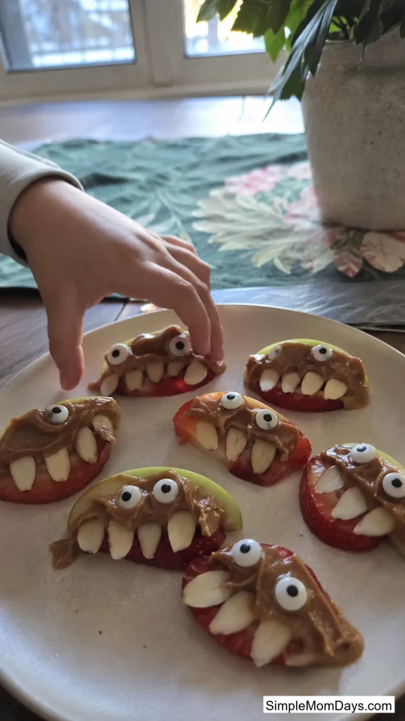 Fruit and Nut Butter Monster Bites