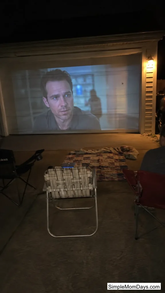 Garage Door Movie Screen