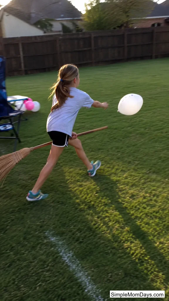 Ghost Balloon Broomstick Relay