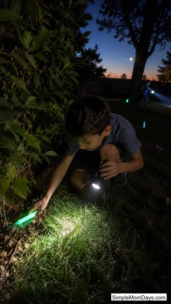Glow-in-the-Dark Scavenger Hunt at Dusk