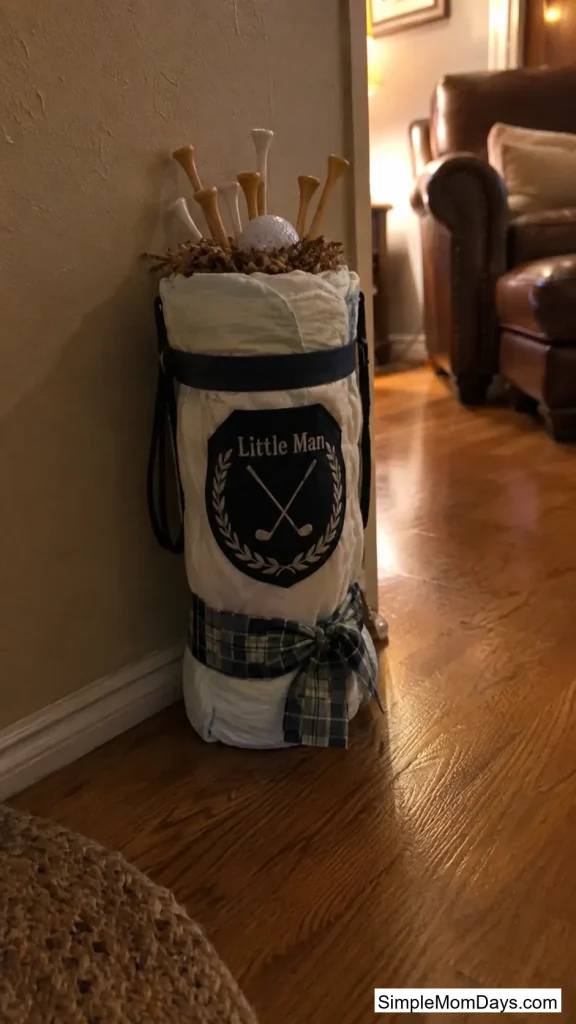 Golf Bag Diaper Cake