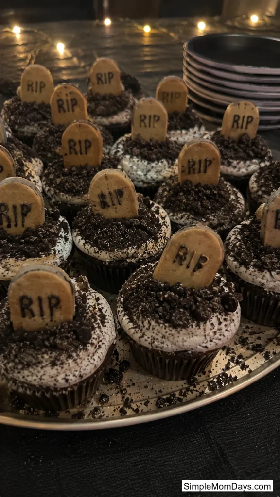 Graveyard Cupcake Cake