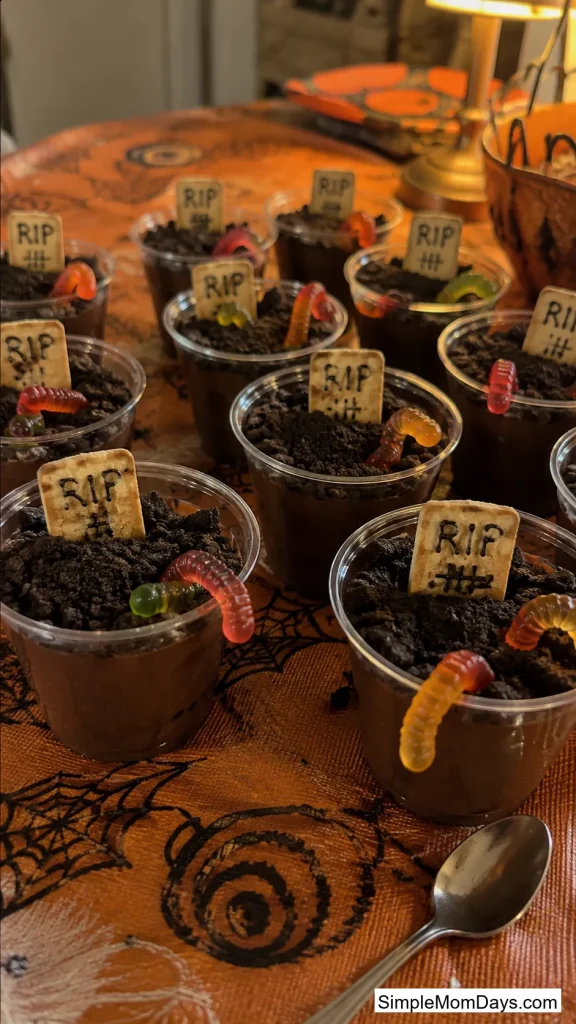 Graveyard Pudding Cups