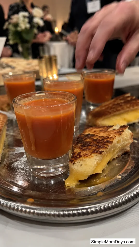 Grilled Cheese & Tomato Soup Shooter Bar
