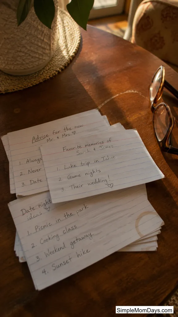Groom's Confession Cards