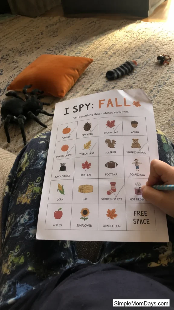 Halloween I-Spy Bingo Cards